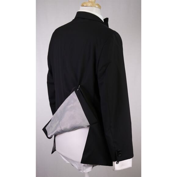 Calvin Klein Black Formal Tuxedo 2-Btn Wool Suit Blazer and Pants 42S - Picture 7 of 10